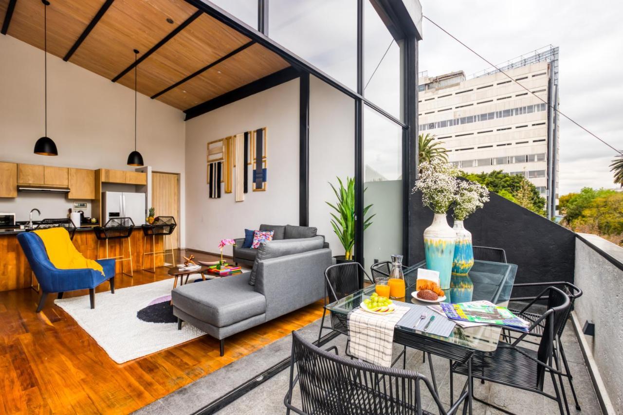 Uliv Condesa Apartment Kota Meksiko Ruang foto